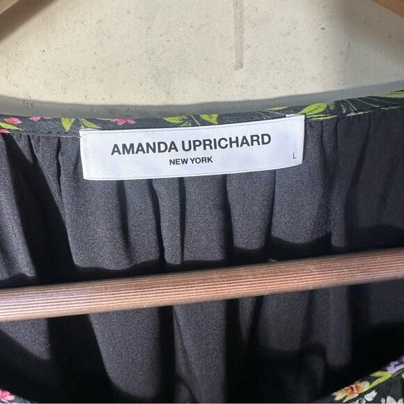 Amanda Uprichard Orleans Long Sleeve Top in Charmont Size Large - Picture 10 of 12